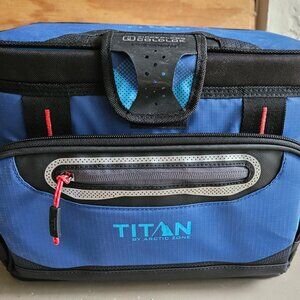Titan by Arctic Zone 12 Can (8 Quart) Zipperless Soft Cooler, Ocean Blue